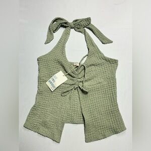 Women's Green Halter Top